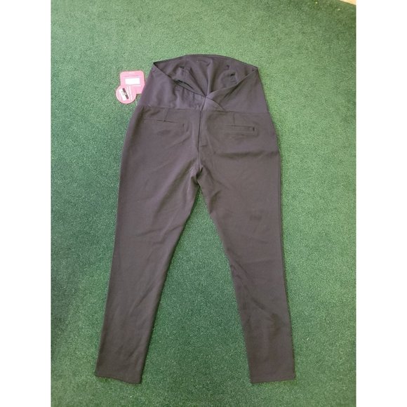 Women's Maternity Crossover Panel Ankle Skinny Trouser - Isabel Maternity by Ing - Picture 4 of 8